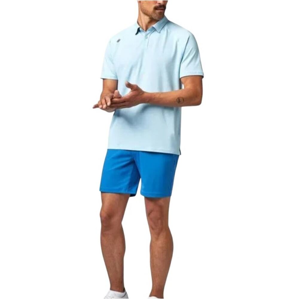 Rhone Blue 9" Lifestyle Stretch Flex Knit Commuter Shorts